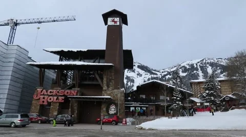 Jackson Hole Ski Lodge Stock Footage 62551614