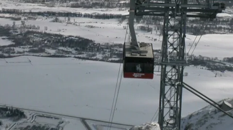 Jackson Hole Tram Stock Footage 635292