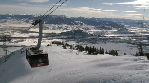 Jackson Hole Tram Stock Footage 635838