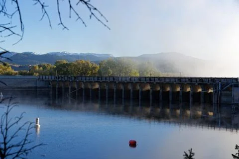 Jackson Lake Dam Stock Photos