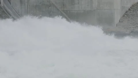 Jackson Lake Dam Slow Motion 2 Stock Footage 190972279