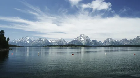 Jackson Lake View Stock Footage 50954350