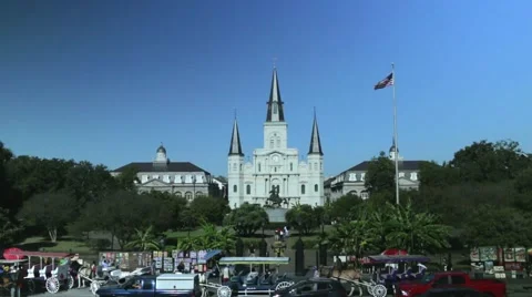 Jackson Square in New Orleans 01 Stock Footage 47674441