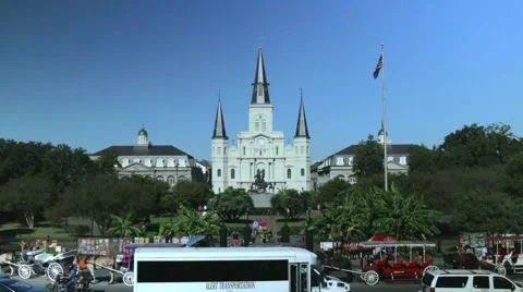 Jackson Square in New Orleans 02 Stock Footage 47674423