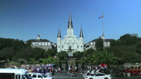 Jackson Square in New Orleans 04 Stock Footage 47674326