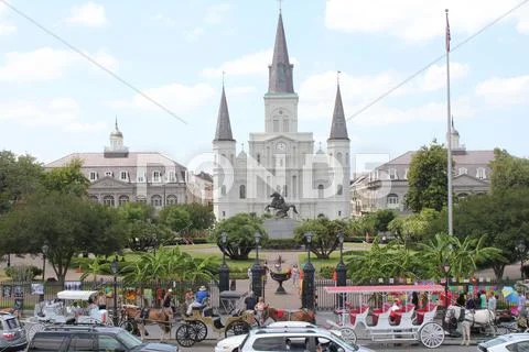 Jackson Square, New Orleans Stock Photos