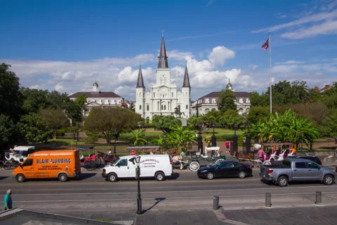 Jackson Square Time Lapse Video stock 43541476