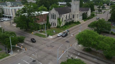 Jackson Traffic Intersection Hyperlapse Video stock 190580929