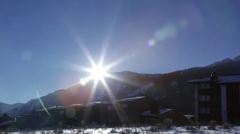 JacksonHole WY Mountain Sunset UHD Video stock 36775883