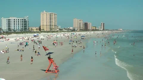 Jacksonville Beach Florida Stock Footage 10904233