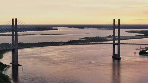 Jacksonville Dames Point Bridge 1 Stock Footage 276976495