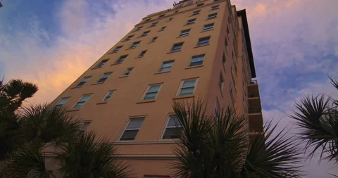 Jacksonville Florida riverfront sunset 動画素材 221872326