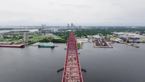 Jacksonville Mathews Bridge 7 Stock Footage 276981023