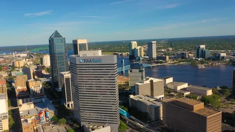 Jacksonville Skyline 스톡 동영상 127858606