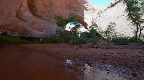Jacob Hamblin Arch Slow Pan Right Stock Footage 54170083