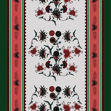 Jacobean Print Pattern Seamless ,Floral seamless pattern Stock Illustration