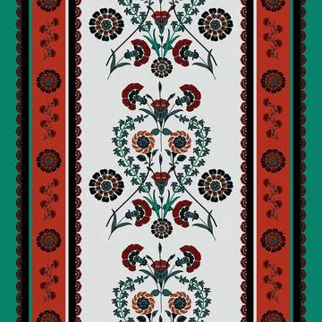 Jacobean Print Pattern Seamless ,Floral seamless pattern Stock Illustration