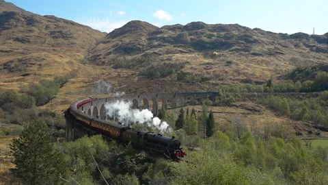 Jacobite Express Steam Train 動画素材 198166615