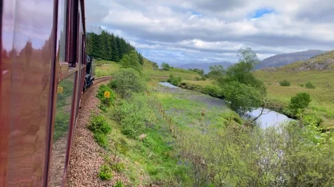 Jacobite Steam Train Stock-Footage 115493021
