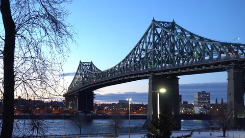 Jacques Cartier Bridge 스톡 동영상 127789204