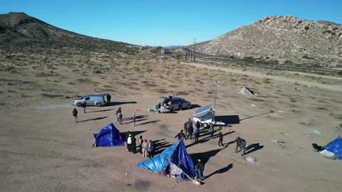 Jacumba Migrant Camp Video stock 255748427