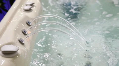 Jacuzzi in action Stock Footage 49128126