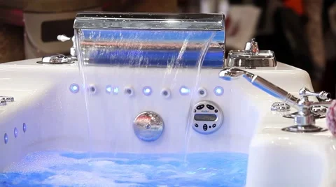 Jacuzzi in action Stock Footage 49228752