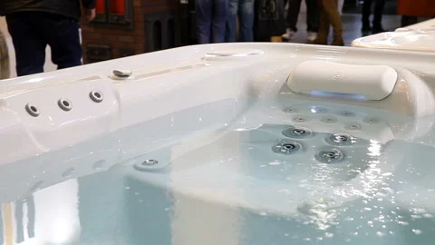 Jacuzzi in action Stock Footage 90856891