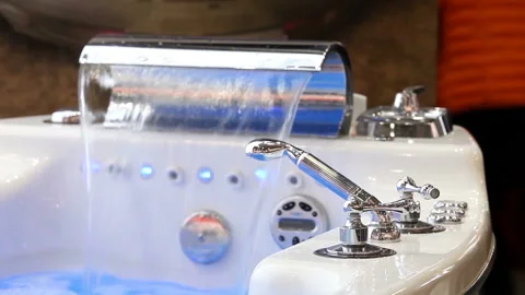 Jacuzzi in action Stock Footage 90858228