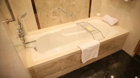 Jacuzzi In The Hotel Room Stock Footage 126892338