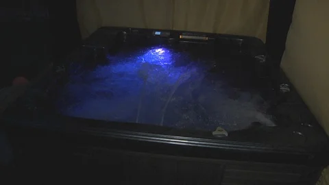 Jacuzzi or a spa bath Stock Footage 111496910