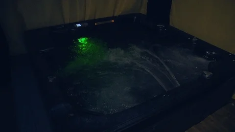 Jacuzzi or a Spa Bath Stock Footage 111496969