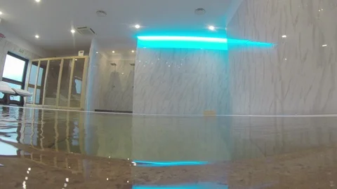 Jacuzzi in the wellness center Stock Footage 115499914