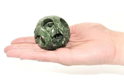 Jade ball Foto stock