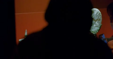 Jade Brush in cloud painted Cup Stockbeeldmateriaal 143437548