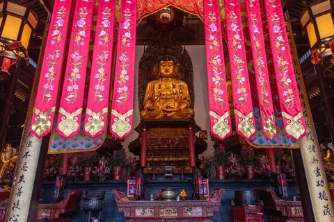 Jade Buddha temple Stock Photos