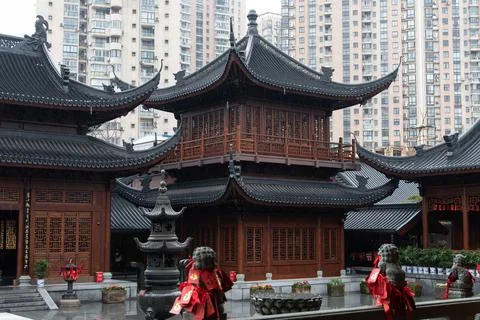 Jade Buddha temple Stock Photos