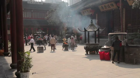 Jade Buddha Temple Shanghai Stock Footage 102511270