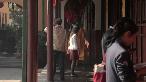 Jade Buddha Temple Shanghai Stock Footage 102511492