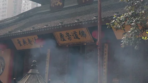 Jade Buddha Temple Shanghai Stock Footage 102512967
