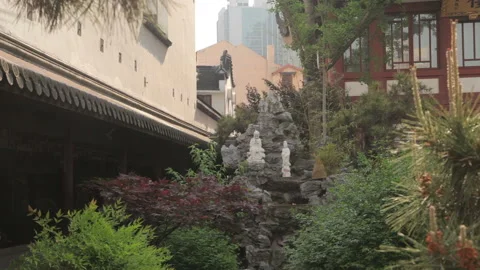 Jade Buddha Temple Shanghai Stock Footage 102533313
