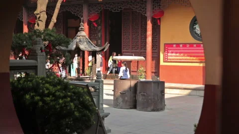 Jade Buddha Temple Shanghai Stock Footage 102750745