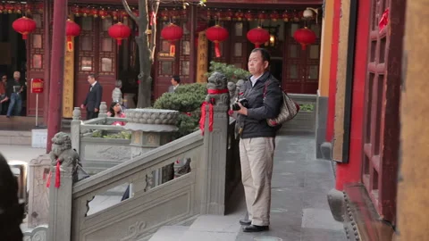 Jade Buddha Temple Shanghai Stock Footage 102750984