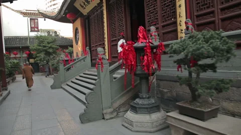 Jade Buddha Temple Shanghai Stock Footage 102751395