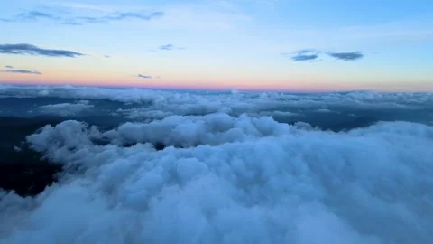 Jade Dragon Snow Mountain Evening Mist 4K Aerial Stock Footage 320925552
