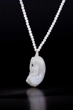 Jade necklace Stock Photos