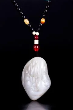 Jade necklace Stock Photos