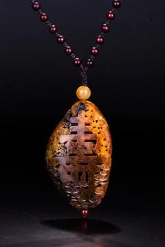 Jade necklace Foto stock