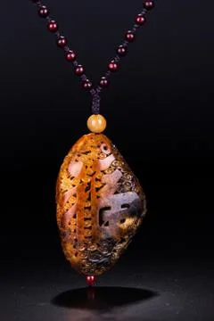 Jade necklace Foto stock