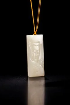 Jade necklace Foto stock